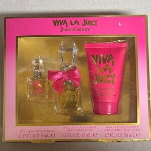 BNIB Juicy Couture Viva La Juicy Body Soufflé and Perfume Set